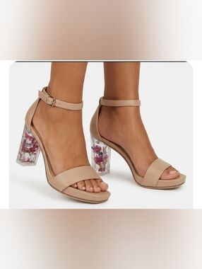 Kentucky Derby 10 Boho Chic Floral Block Heel Events Summer Sandals New